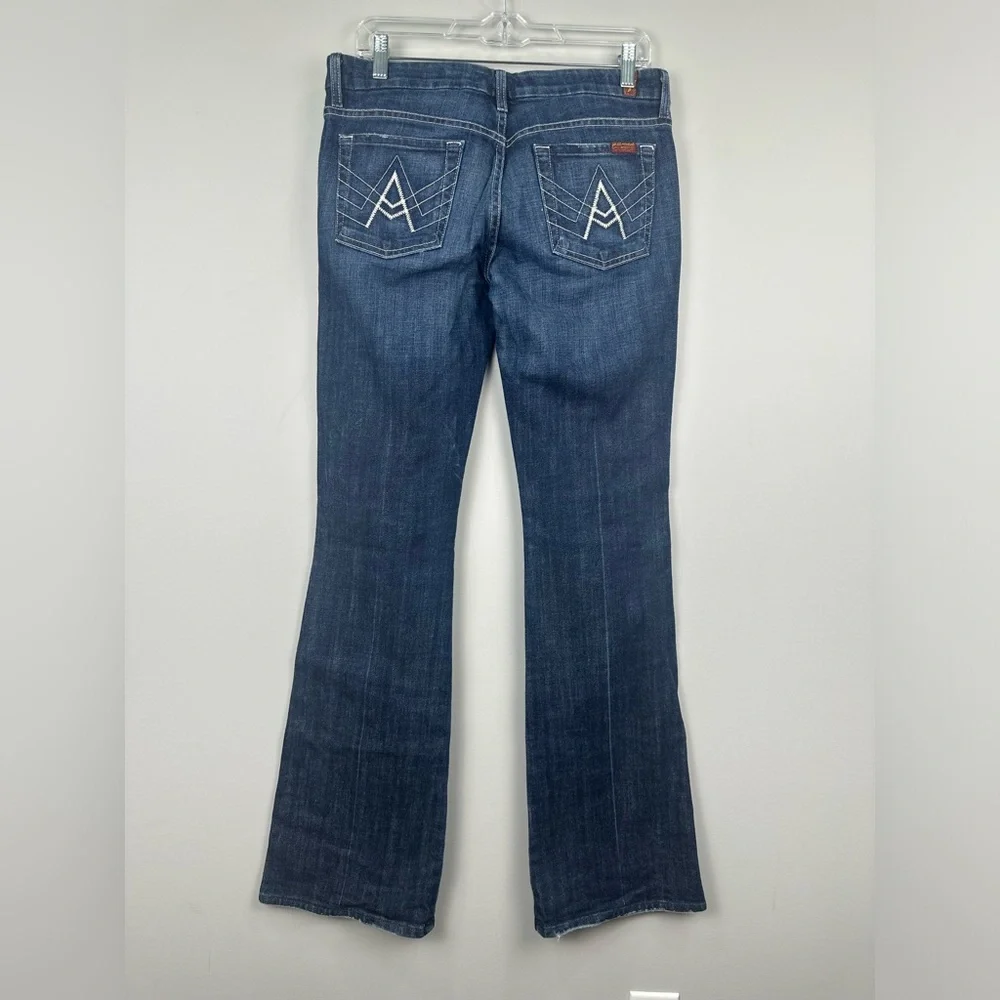 7 for All Mankind A Pocket Medium Wash Bootcut Flare Jeans Size 29